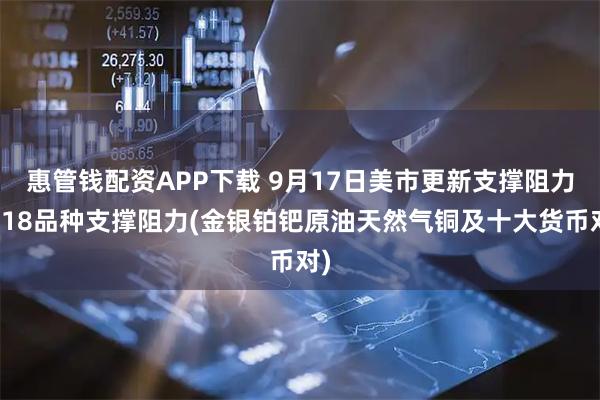 惠管钱配资APP下载 9月17日美市更新支撑阻力：18品种支撑阻力(金银铂钯原油天然气铜及十大货币对)