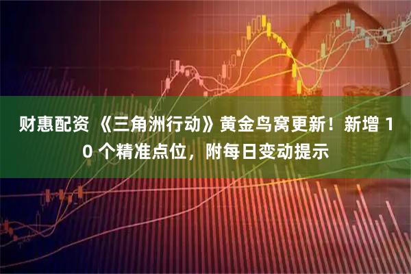 财惠配资 《三角洲行动》黄金鸟窝更新！新增 10 个精准点位，附每日变动提示